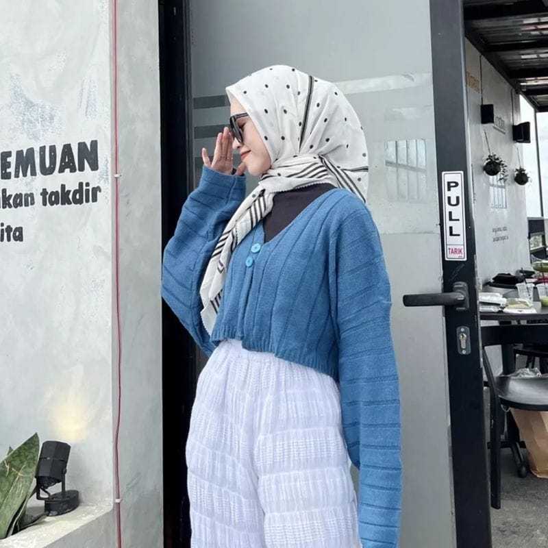 CLARISSA OUTER RAJUT WANITA LENGAN PANJANG / RAJUT TEBAL