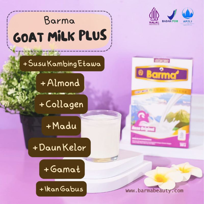 

SUSU KAMBING ETAWA BARMA DENGAN 7 KANDUNGAN BAHAN AKTIF