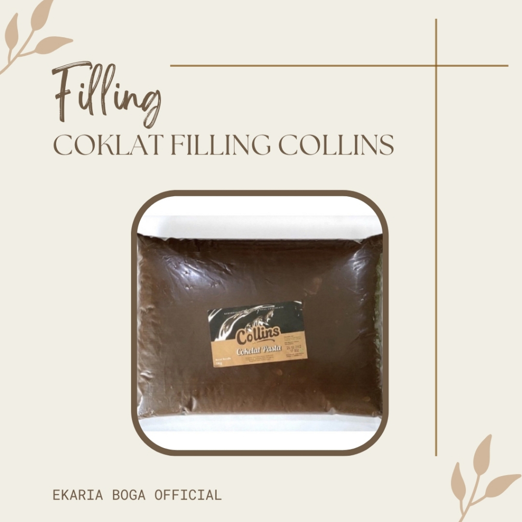 COKELAT | COKLAT | FILLING | SELAI | SAUS | ISIAN ROTI | COLLINS CHOCOLATE | COKLAT FILLING COLLINS 