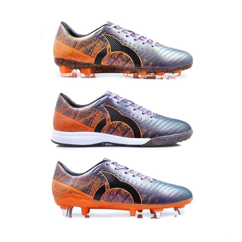 Obral Reject Sepatu Sepakbola dan Futsal Ortuseight Catalyst Cypher - Aurora/Black/Ortrange Original