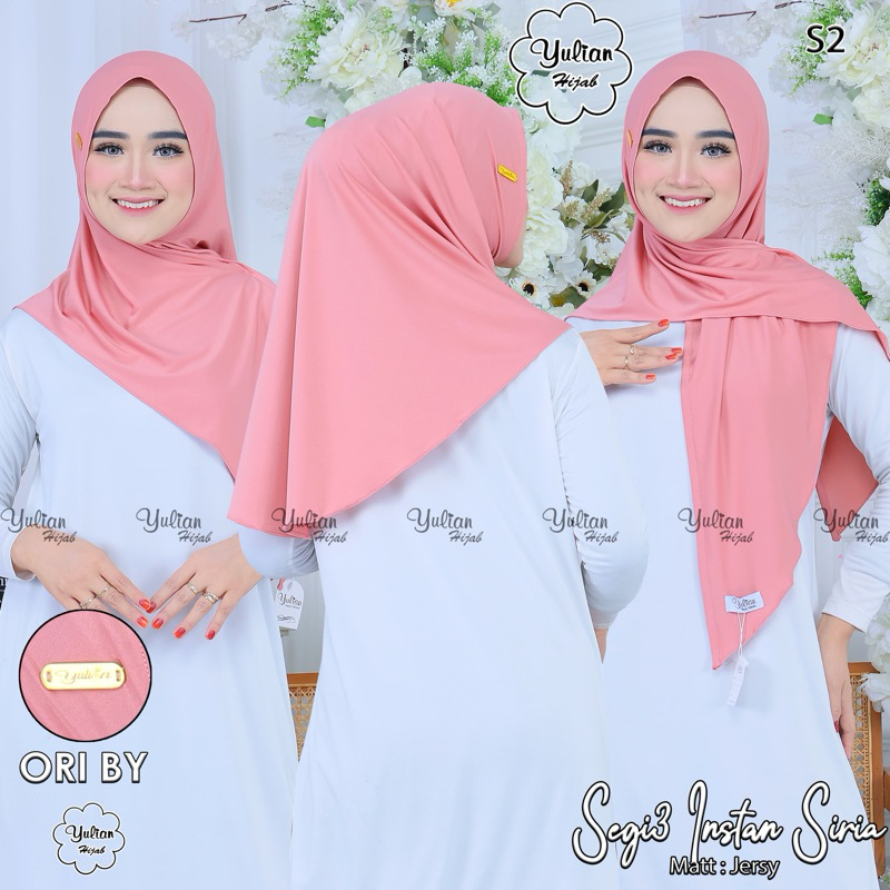 Yulian - Hijab Kerudung Segitiga Quita Instan Oval Jilbab Seria Jersey Zoya