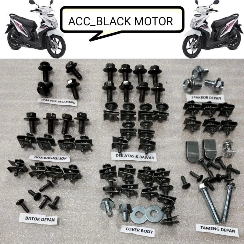 BAUT BODY BEAT FI ESP BAUT FULL BODY BEAT FI SET KOMPLIT ACC_BLACK MOTOR