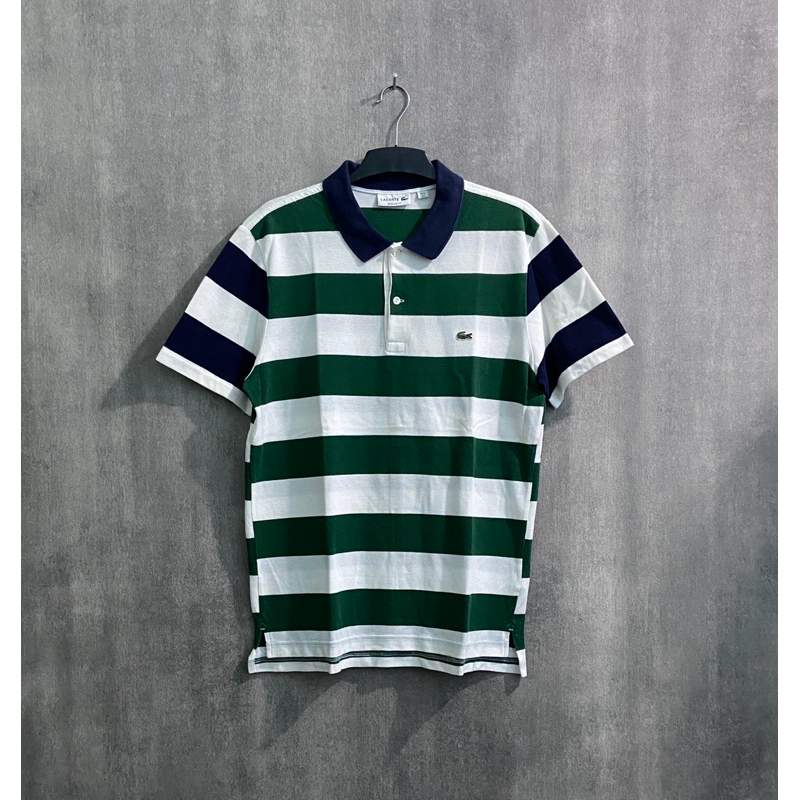Polo Shirt Lacoste Regular Fit / Kaos Kerah Pria / Size L fit M