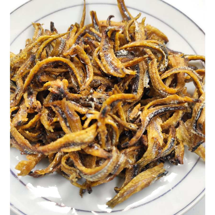 

TERI JENGKI GORENG ASLI TANPA PENGAWET 100 GR / TERI JENGKI GORENG / KEMASAN TOPLES MIKA
