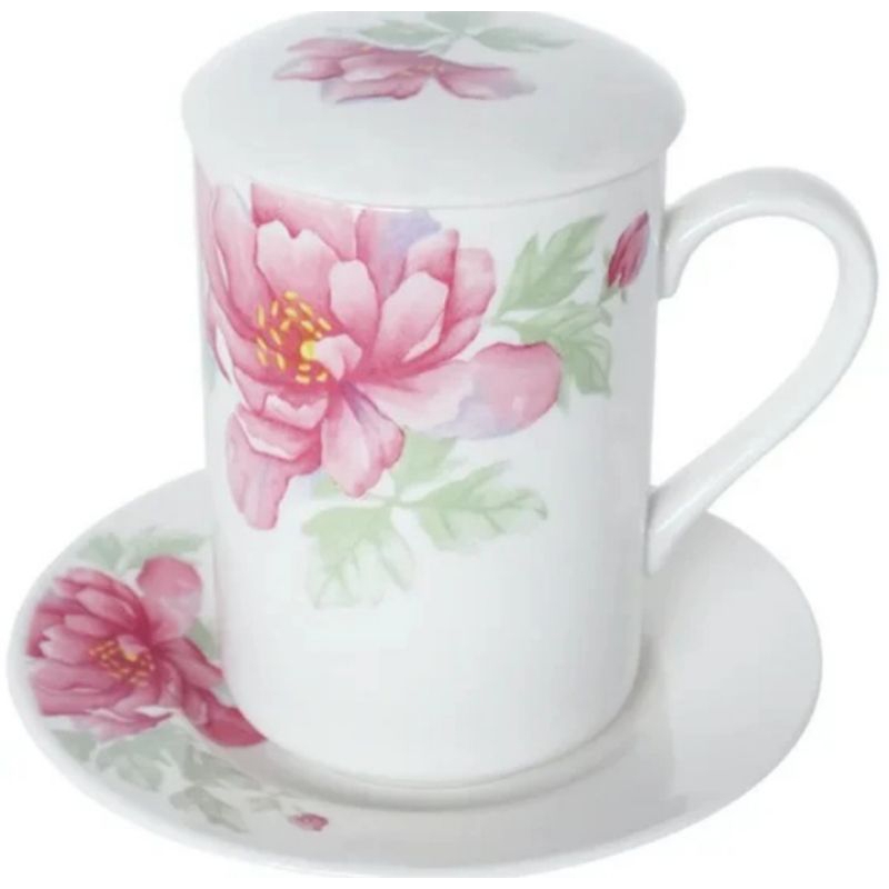 Mug Gelas Saint James Blooming Pink Blue