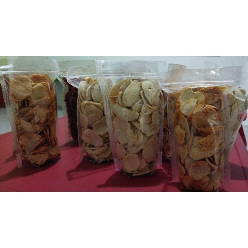 

Basreng pedass ukuran pouch 300ml