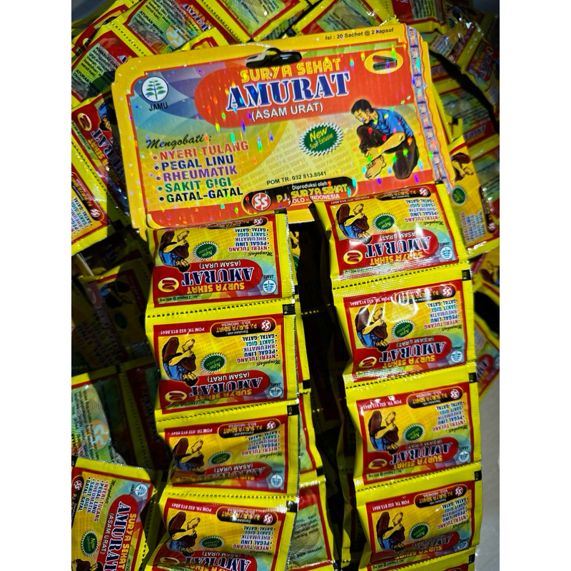 AMURAT (KUNING) ORIGINAL KAPSUL (ASAM URAT)