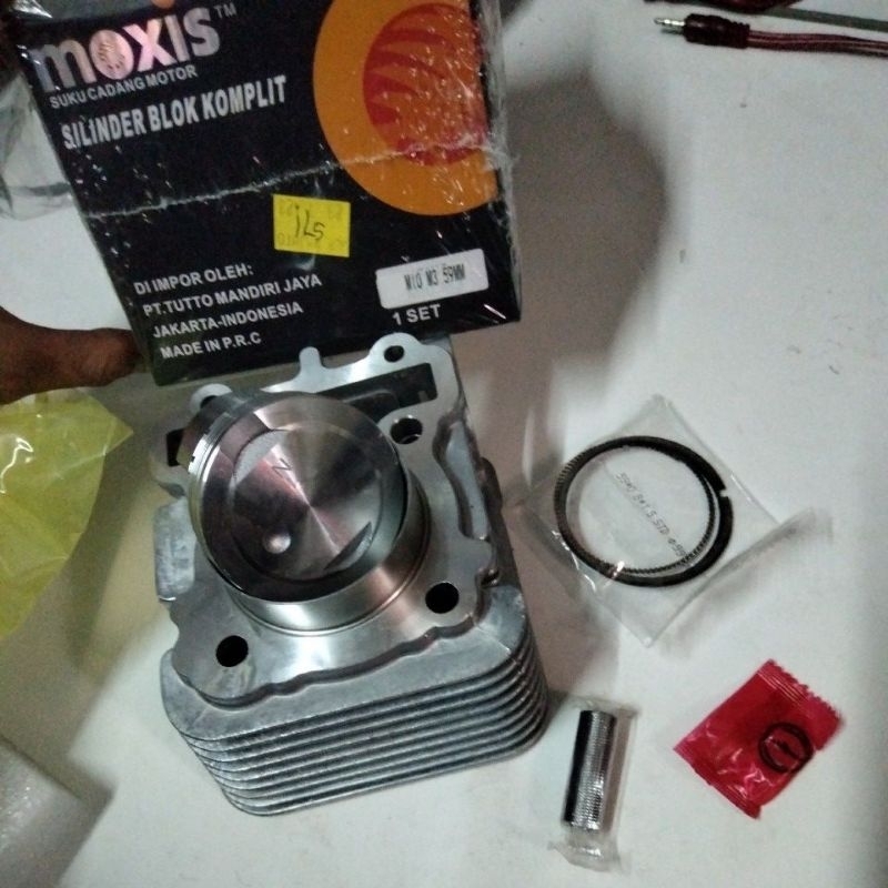 BLOK SEHER BLOCK BORING SET MIO M3 59 mm BORE UP MIO Z S 2PH 59mm Boreup Piston MOXIS