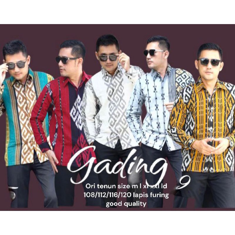 KEMEJA TENUN TROSO PRIA TERBARU ‼️BAJU tenun original tenun troso lapis furing good quality