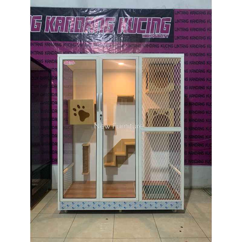 kandang kucing aluminium kandang kucing modern kandang kucing minimalis kandang kucing premium kanda