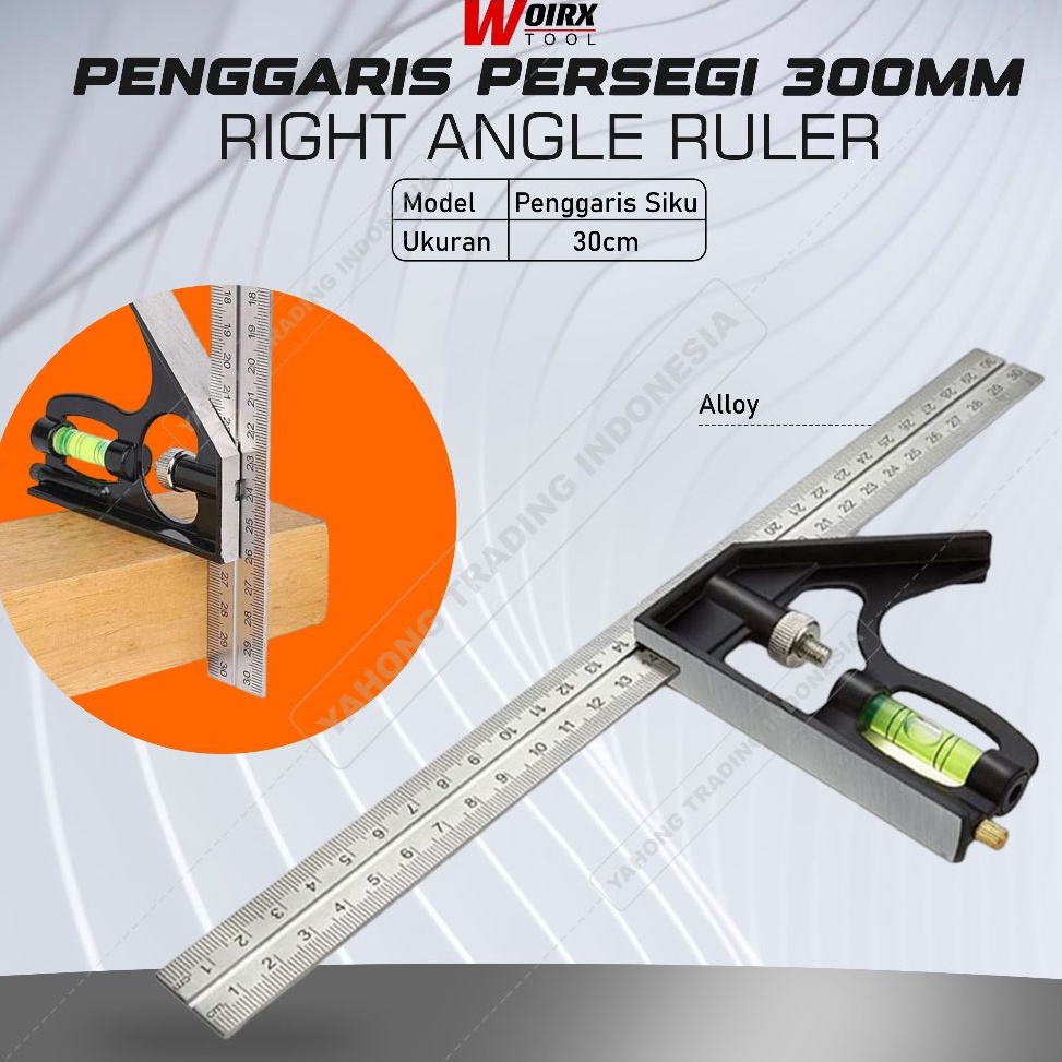 

KODE W62V Mistar Penggaris Siku Stainless Steel 3mm