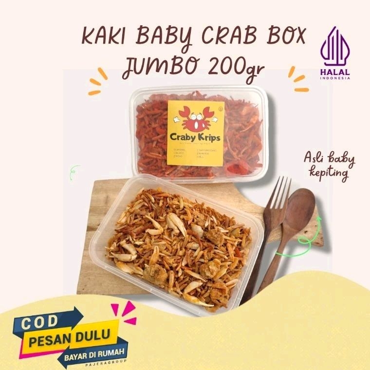 

BABY CRAB KAKI BOX JUMBO 200 GR ASLI KAKI BABY CRAB