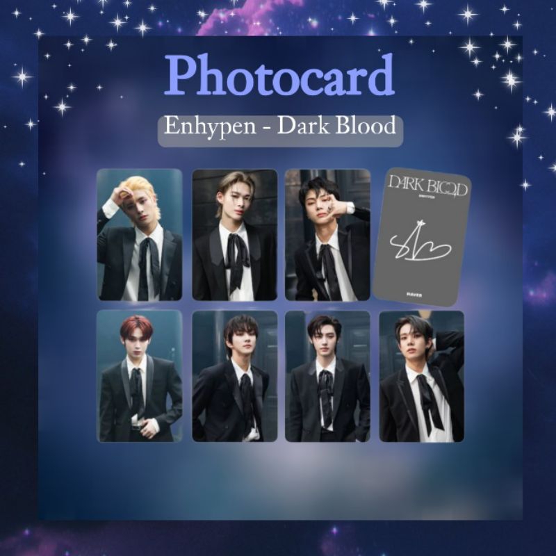 PHOTOCARD UNOFFICIAL ENHYPEN DARK BLOOD MURAH - ENHYPEN DARK BLOOD MERCH - PHOTOCARD JAKE SUNGHOON J