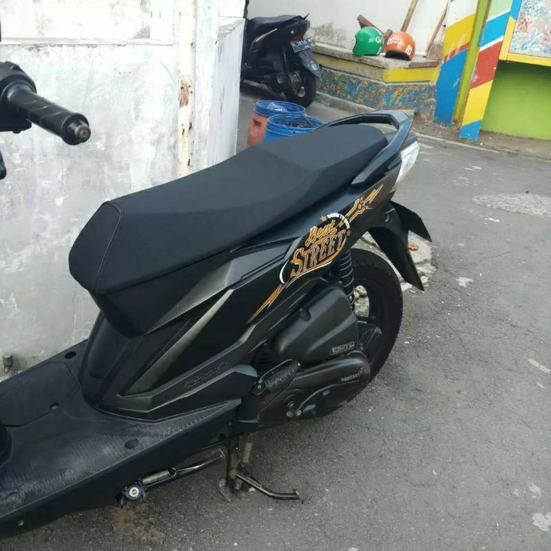 jok  beat stret bisa latex kulit mbitech beat 2016-2017-2019 tipis tapi empuk