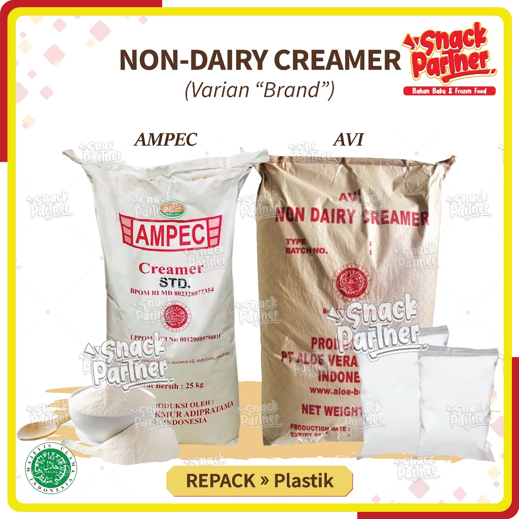 

Non - Dairy Creamer AMPEC & AVI Repack 100 250 500 GR - Krimer Bubuk - Produk Lokal Indonesia