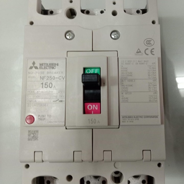 Mitsubishi MCCB NF250-CV 150A 3pole MCCB NF250-CV 150A Mitsubishi MCCB NF250-CV 150A 3pole MCCB NF25