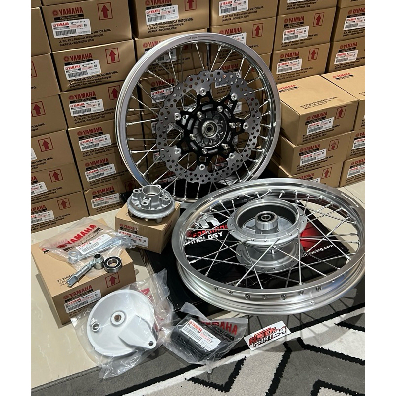 PAKET VELG TDR 160/185 ring 17 SET TROMOL BELAKANG TS DAY.TS HONCO DAN TROMOL DEPAN D - TRACKER RIDE