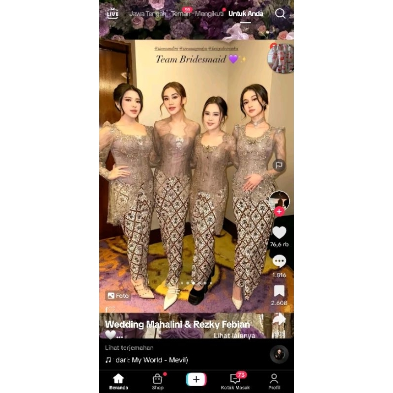 Kain batik putih sidoasih bahan jarik blangkon pria wanita modern seragam