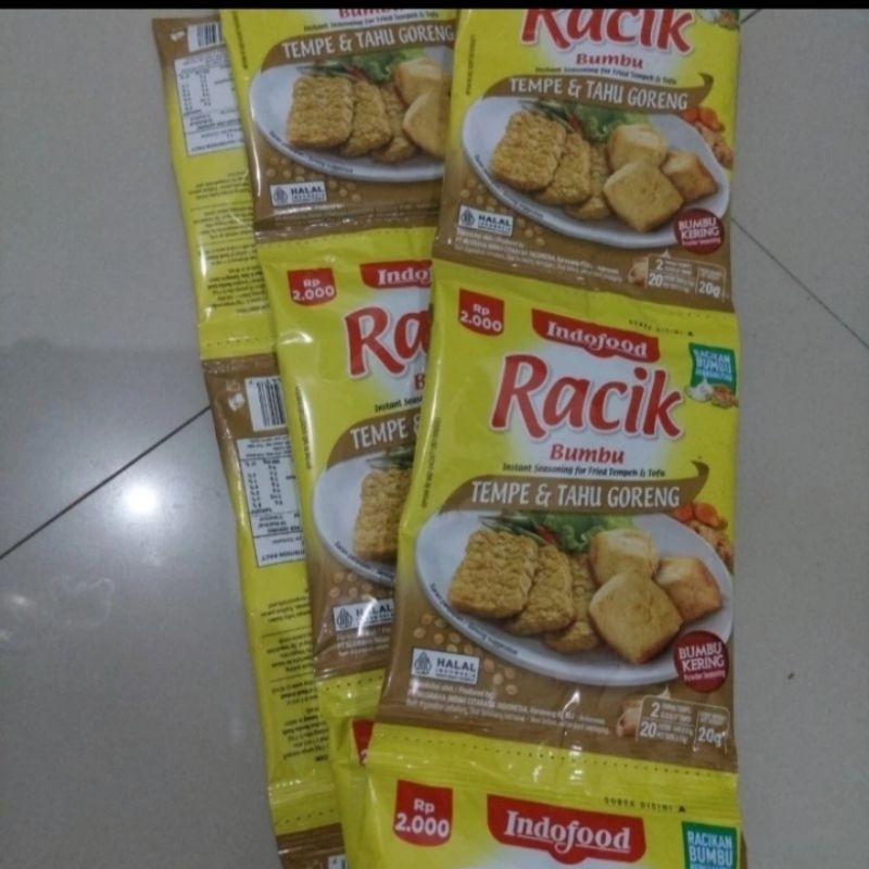 

racik tempe dan tahu goreng