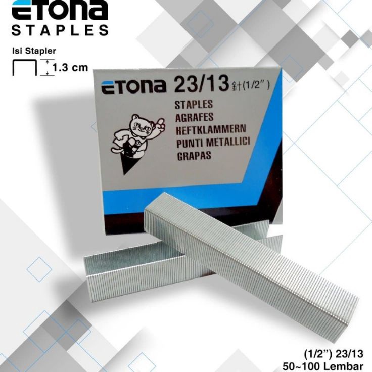 

Serbu Untung Staples Isi Staples Etona 2313 1kotak