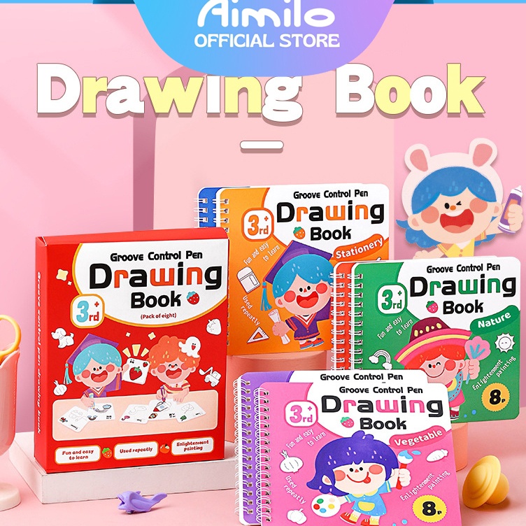 

Kirim Tercepat READY Aimilo Buku Gambar Anak 1 Paket 4 PCS Buku Coloring Book Tema Buku Mewarnai 3 Tahun