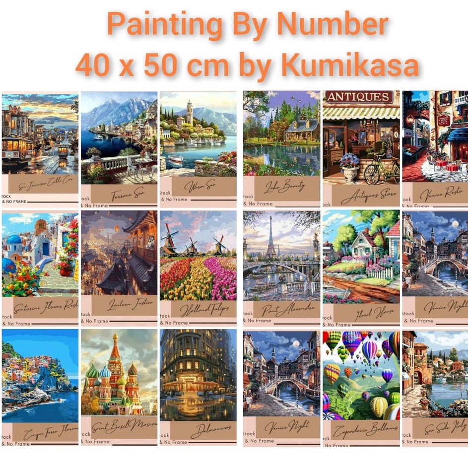 

Grosir Termurah DIY painting by numbers kerajinan tangan lukisan