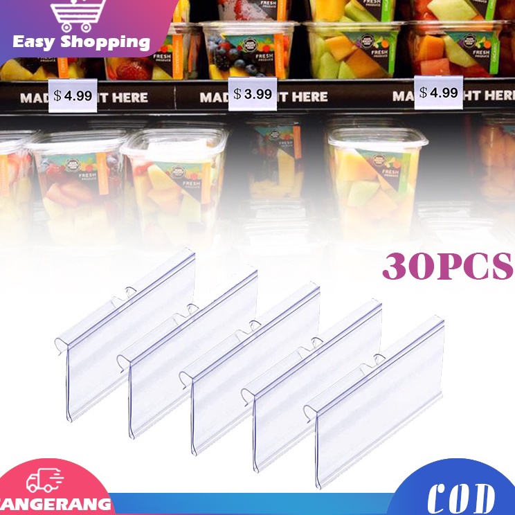 

Diskon Kepuasan 3pcs Label Harga Mika Price Tag Holder PVC Price Tag Card Price Tag Holder Minimarket Price Tag Label Holder