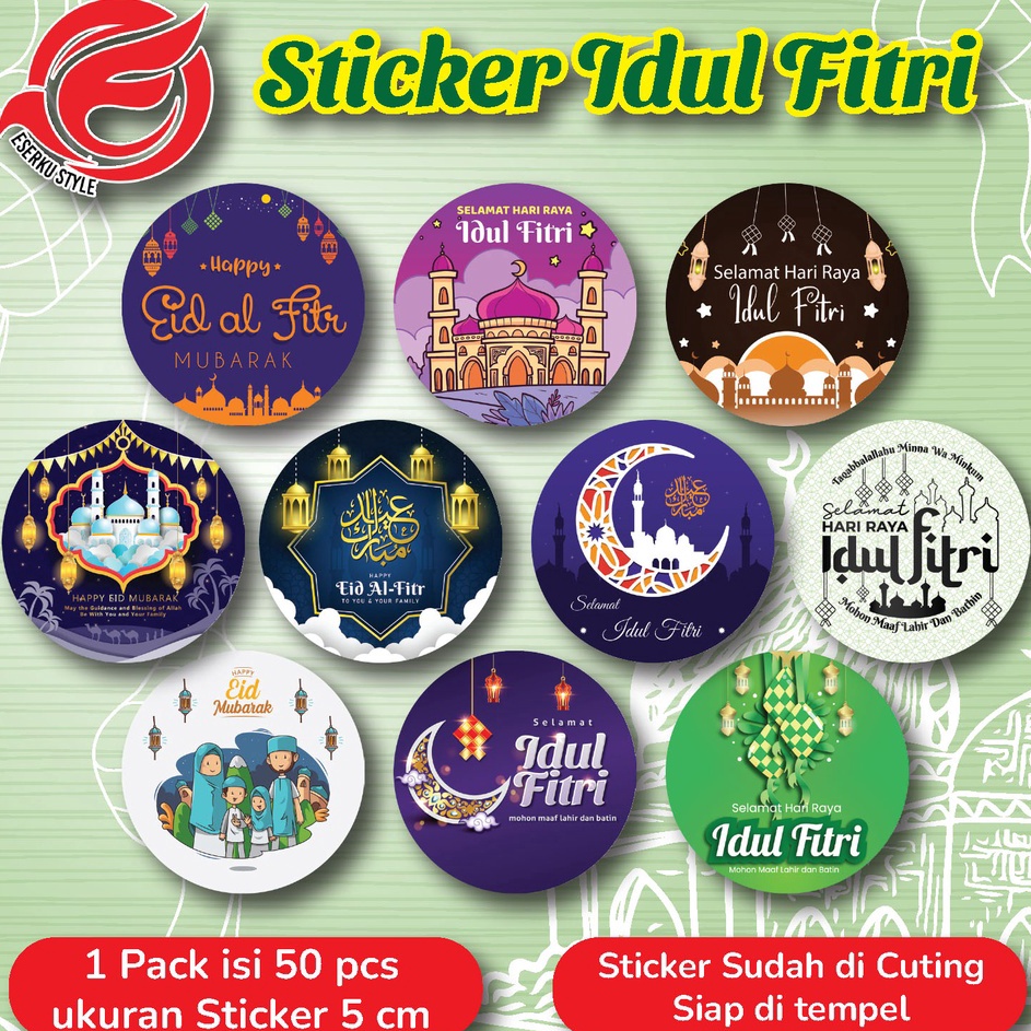 

Hot Now Per Pack Isi 5 pcs Sticker Ukuran 5 cm Sticker Idul fitriSticker Lebaran Banyak Pilihan Desain Menarik