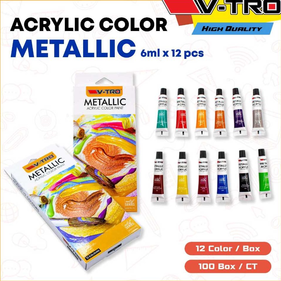 

New Sale Cat Akrilik Acrylic Color 12 Warna Colors