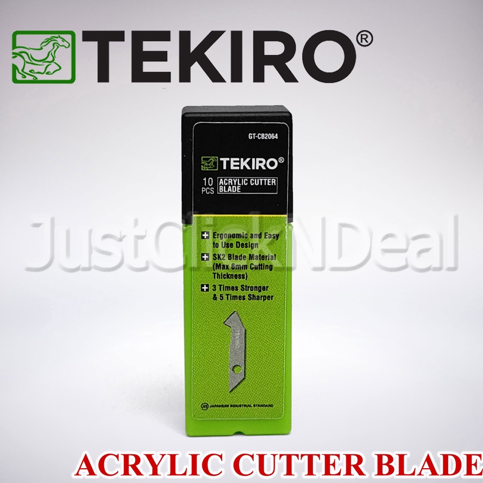 

Harga Hemat Tekiro Acrylic Cutter Blade Refill 1 pcs Isi Mata Pisau Potong Akrilik