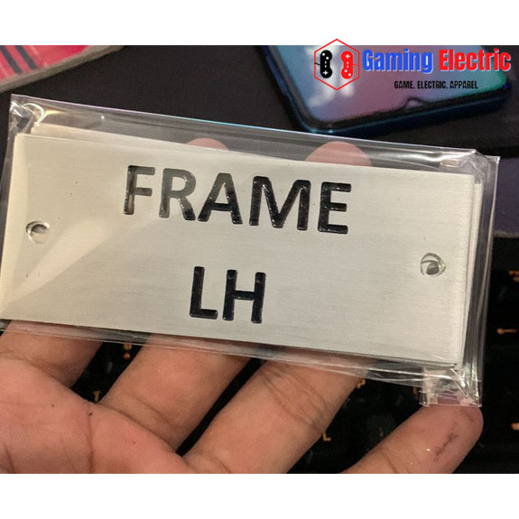 

name plate panel H10 x W4 cm / Name Tag alumunium