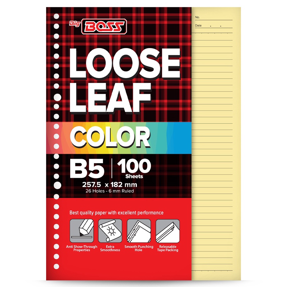 

Super Model BigBoss Loose Leaf 1 B5 Berwarna