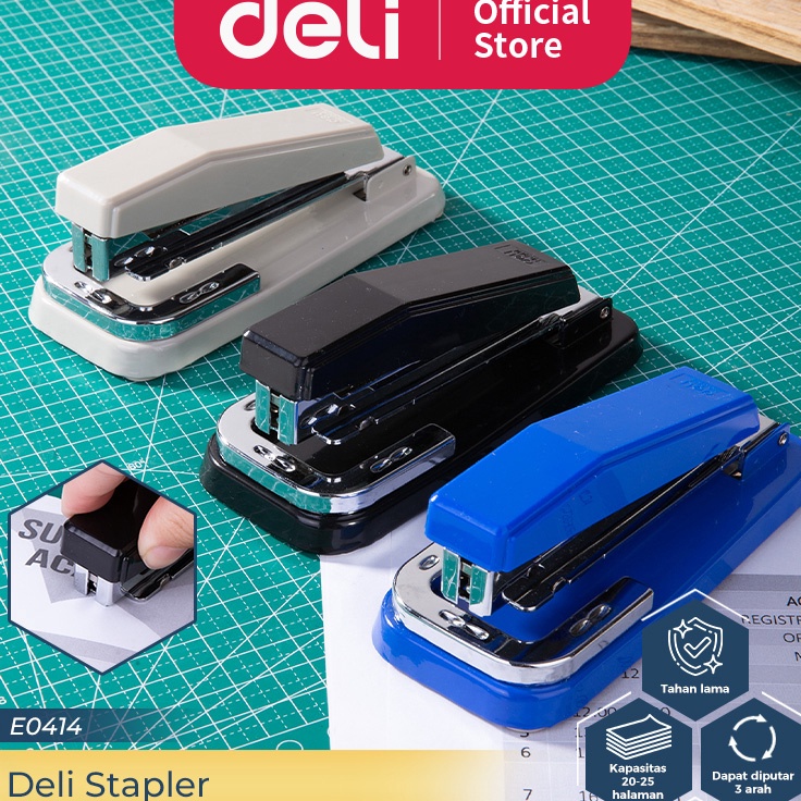 

Serba Berkualitas Deli Rotary Stapler Staples Putar 3 Arah Hekter Staples Putar Isi Ukuran 246 266 Keperluan Kantor E414