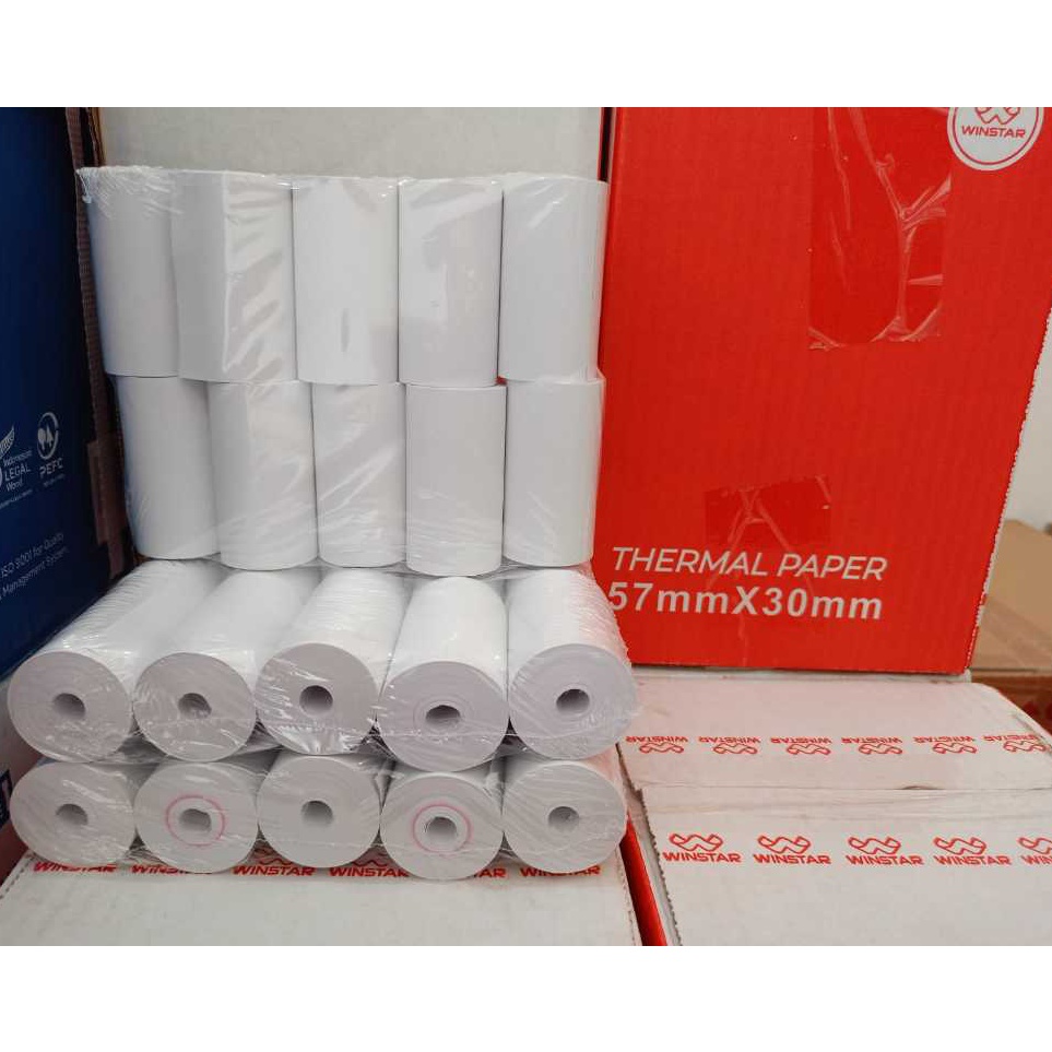 

Dijamin Murah Kertas Thermal Winstar 57 x 3 Kertas Struk Paper Thermal 1 Pack 1 roll