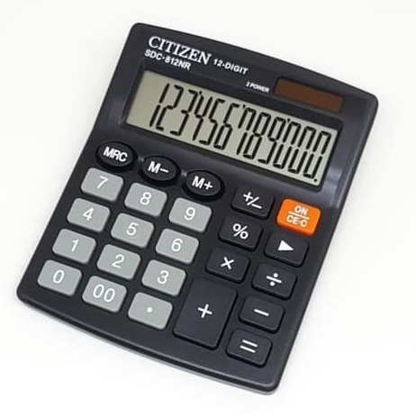 

KODE P95X ORIGINAL Citizen Calculator SDC812NR SDC 812 N R NR Kalkulator Meja 12 DIGIT ASLI CITIZEN