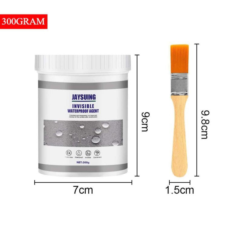 LEM ANTI BOCOR TRANSPARAN FREE KUAS JAYSUING LEM OLES WATERPROOF CAT PEREKAT ANTI REMBES ATAP GENTEN