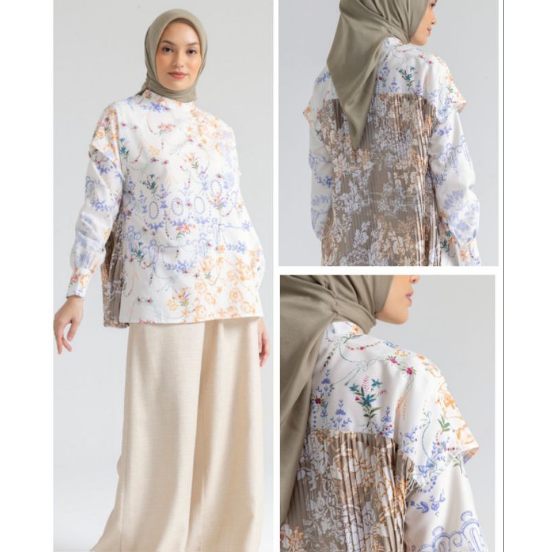 FREESIA TOP WITH BACK PLEATS RIA MIRANDA SIZE L/XL