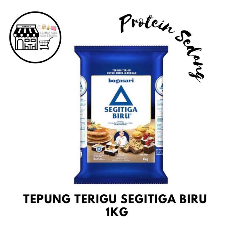 

Tepung Segitiga Biru 1kg Premium Tepung Terigu Protein Sedang
