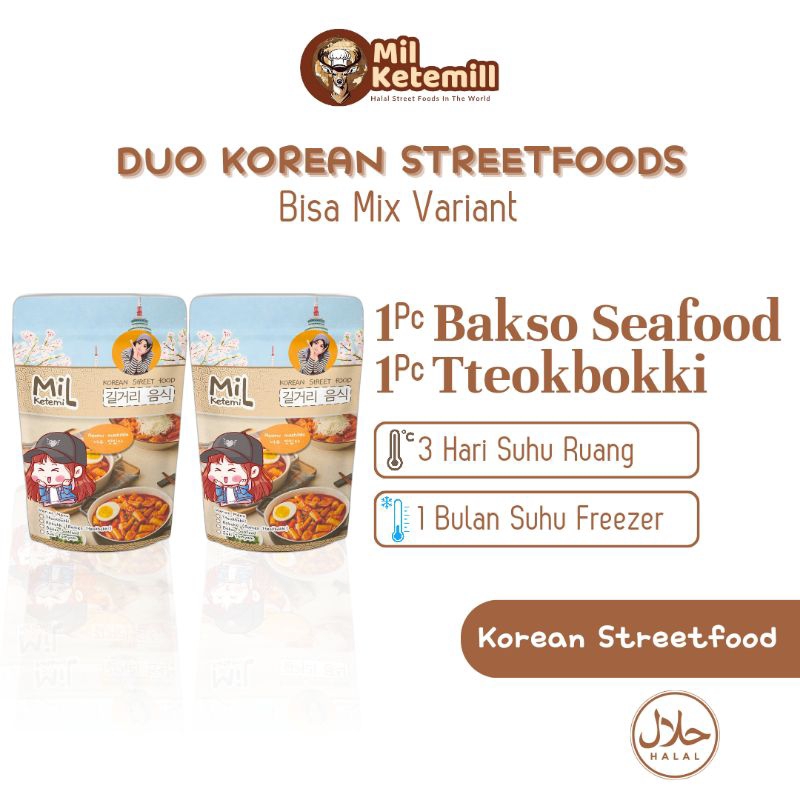 Tteokbokki & Bakso Seafood Korea Duo Korean Mil Ketemill
