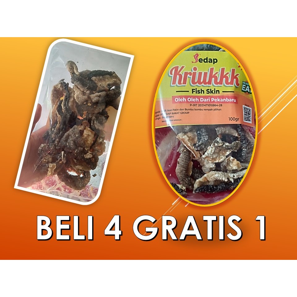 

Ready to eat kerupuk kulit ikan patin renyah dan gurih