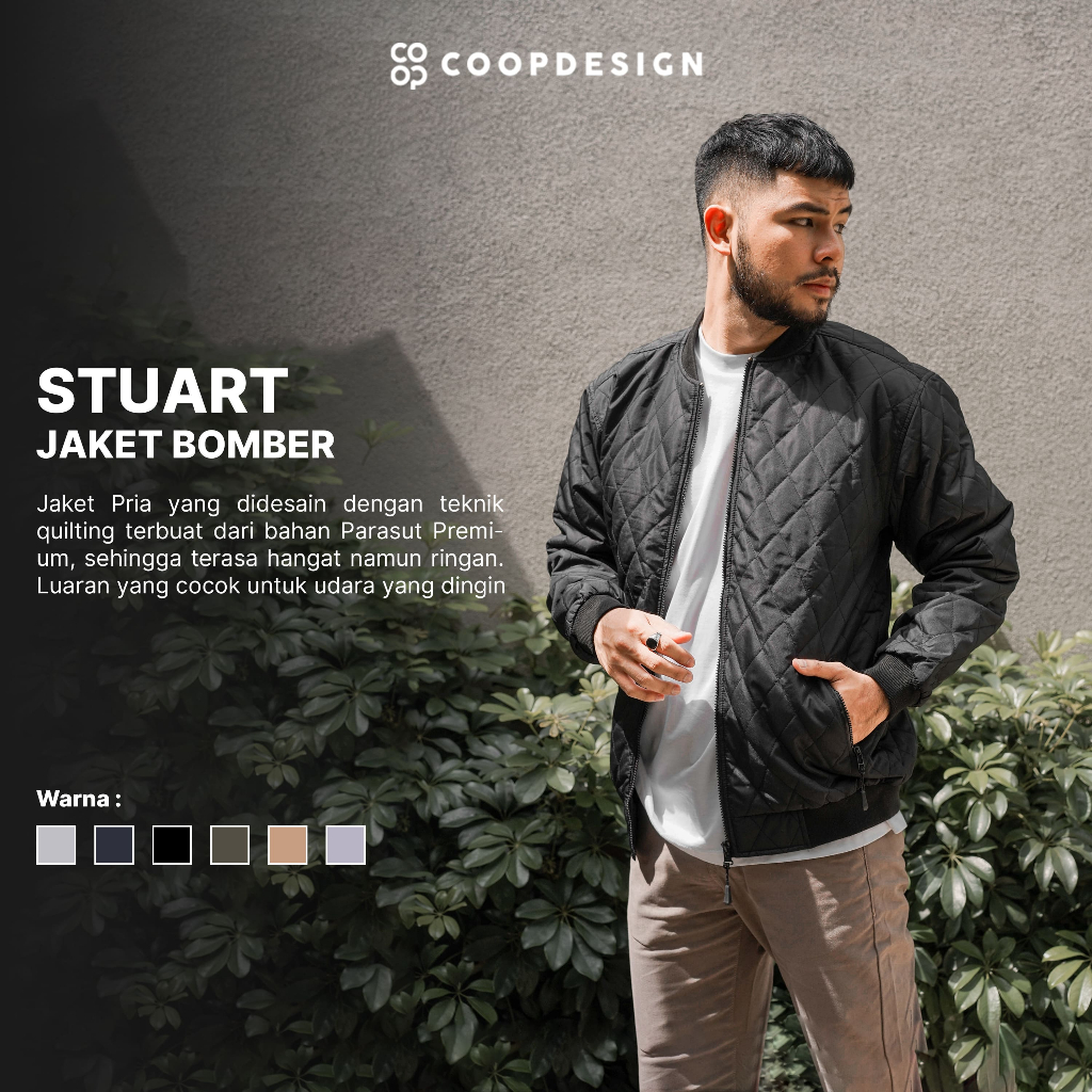 Coop Design - Stuart Jaket Winter Musim Dingin Puffer Parasut Pria