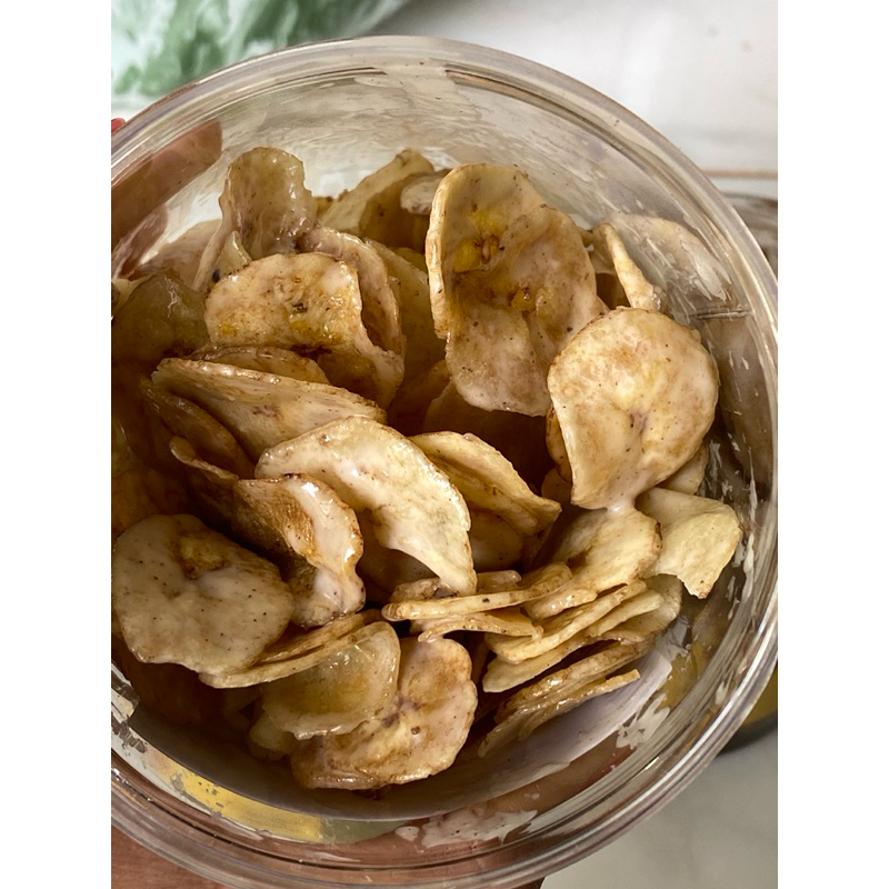 

keripik pisang lumer tiramisu/keripik pisang rasa tiramisu