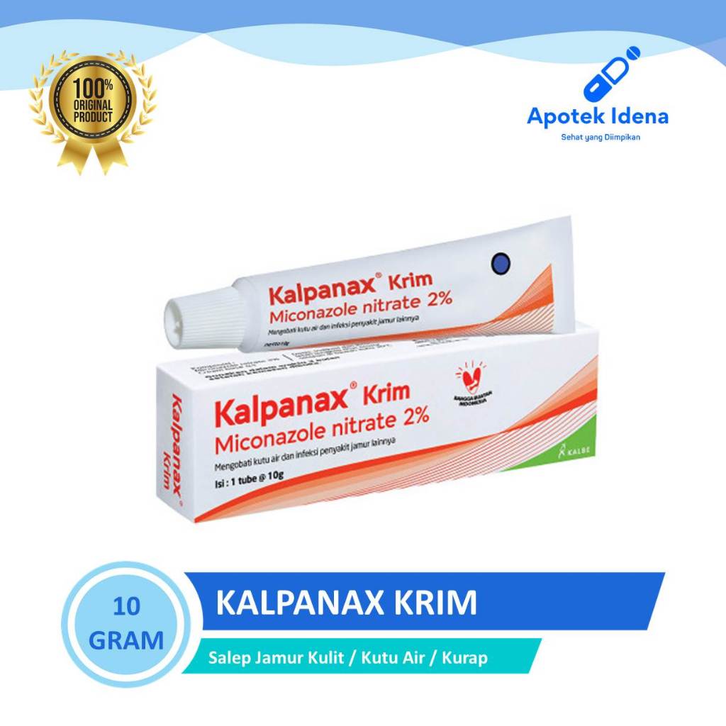 KALPANAX KRIM / KALPANAK KRIM 10 GR Miconazole Nitrate 2% Salep Jamur Kulit/Kutu Air/Kurap