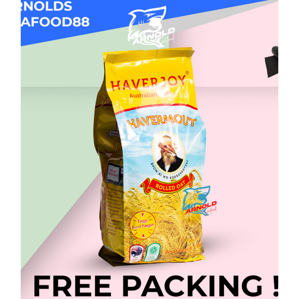 

Haverjoy Oatmeal / Makanan Diet / Makanan Penurun Berat Badan / Makanan Sehat / Haverjoy Havermout ROLLED OAT australian ROLLED OAT 500g