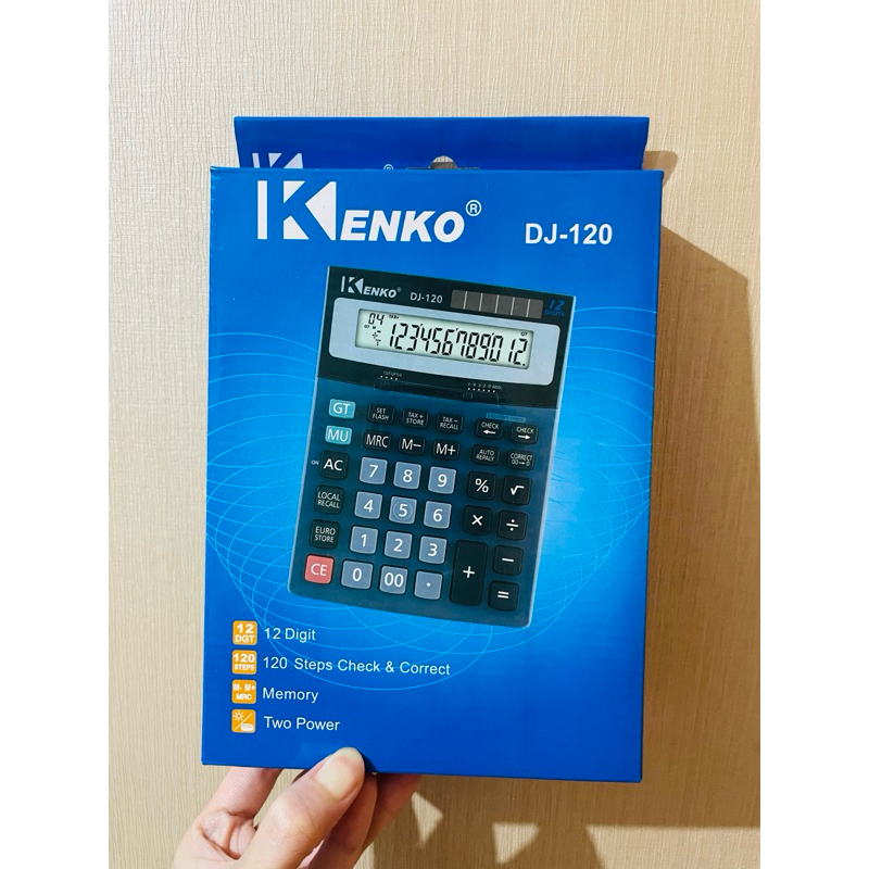 

Kalkulator KENKO DJ-120 Plus CHECK CORRECT Calculator Meja Berkualitas Ukuran JUMBO Besar