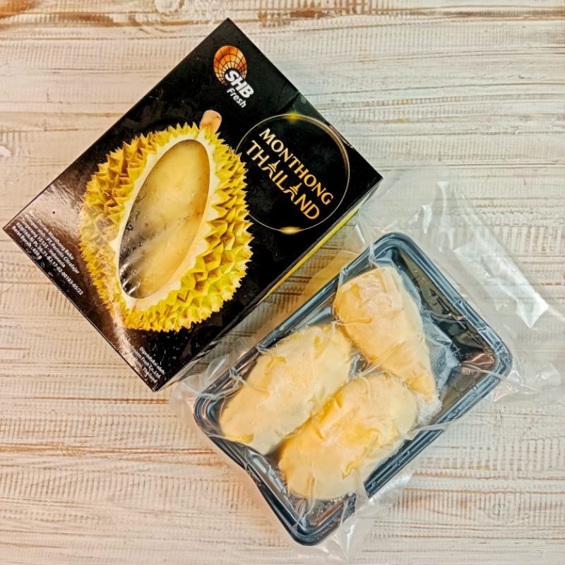 

Durpas Super Premium Durian Monthong Montong Thailand Asli Durian Kupas Super Premium Fresh 450 Gram SHB Fresh Durian Beku Amanta Segar