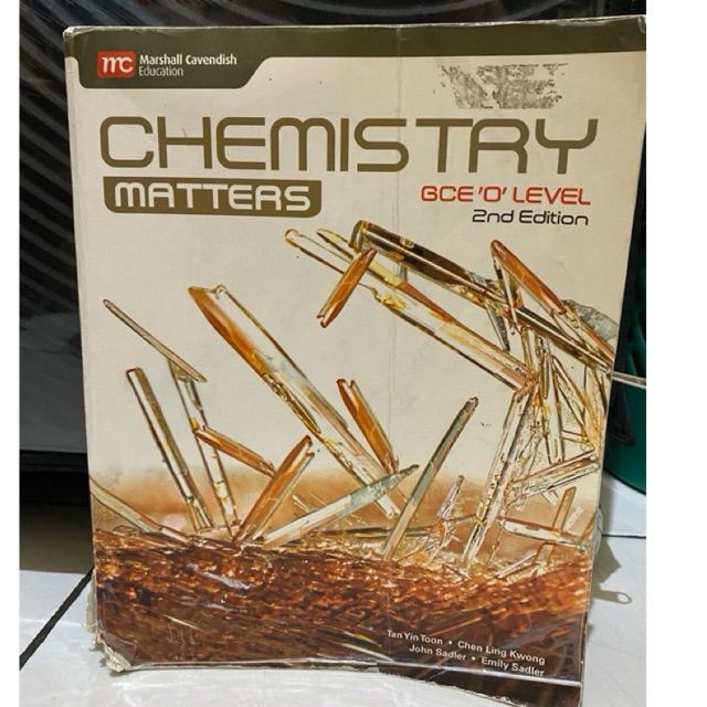 

chemistry matters textbook gce o level secondhand