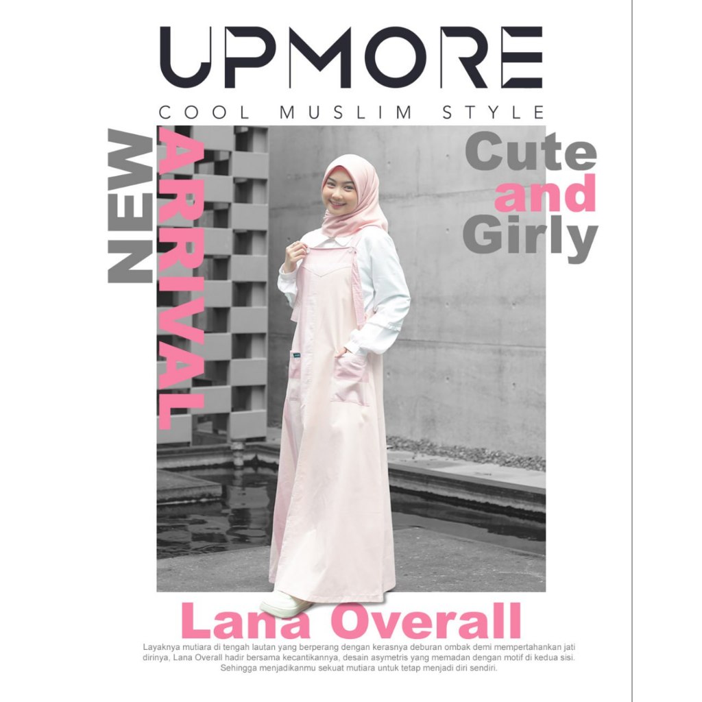 [COD] GAMIS OVERALL UPMORE LANA PEARL || GAMIS REMAJA DEWASA