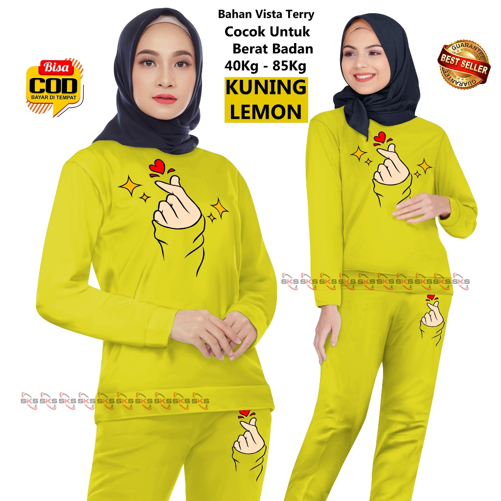 Setelan Olahraga Wanita 000100 Setelan Training Senam,Setelan Training Saranghaeyo Wanita Joging