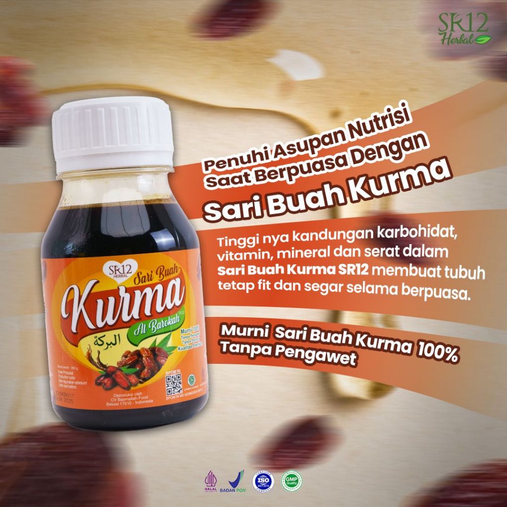 

Sari Buah Kurma SR12 Sari Kurma Asli Kualitas Premium Meningkatkan Stamina Tubuh Tanpa Gula/BPOM